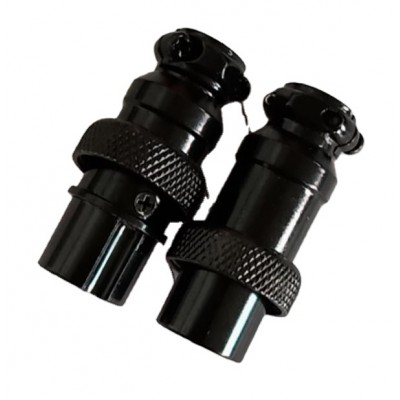 Gx16 Black Connector Socket Gx16 Aviation Plug Black